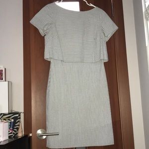 Stripped Banana republic dress size 8